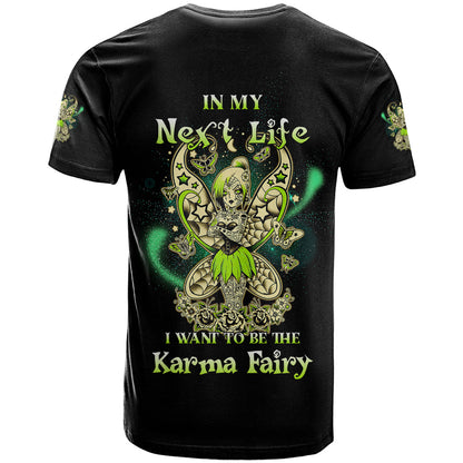 Karma Fairy Skull T-Shirt Graphic Tee
