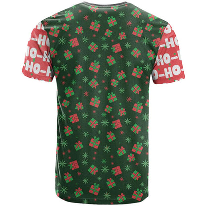 Go Jesus It's Your Birthday Christmas T-Shirt with Presents and Festive Pattern Graphic Tee