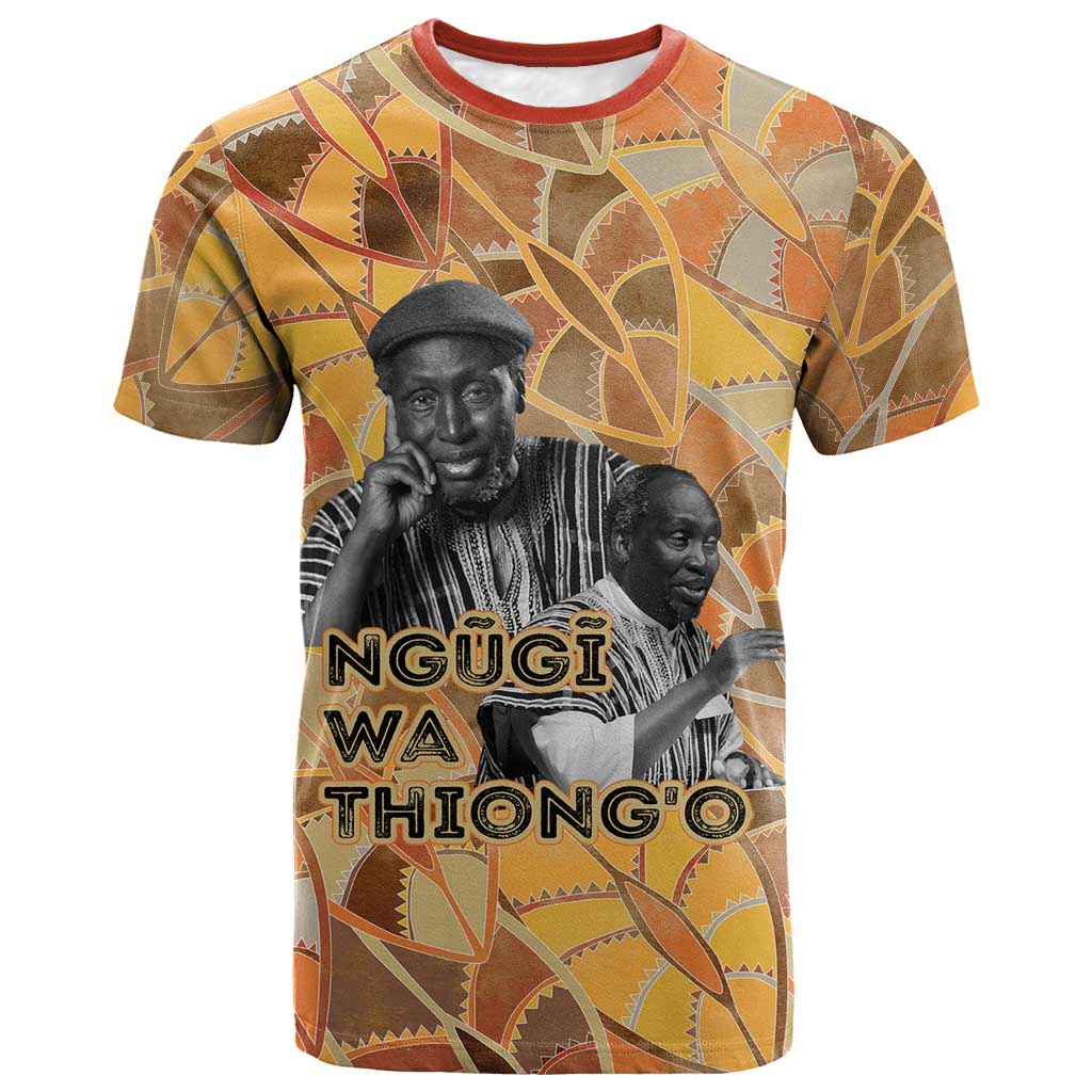 Ngugi wa Thiong O T-Shirt African Literary Icon Portrait Cultural Revival Graphic Tee