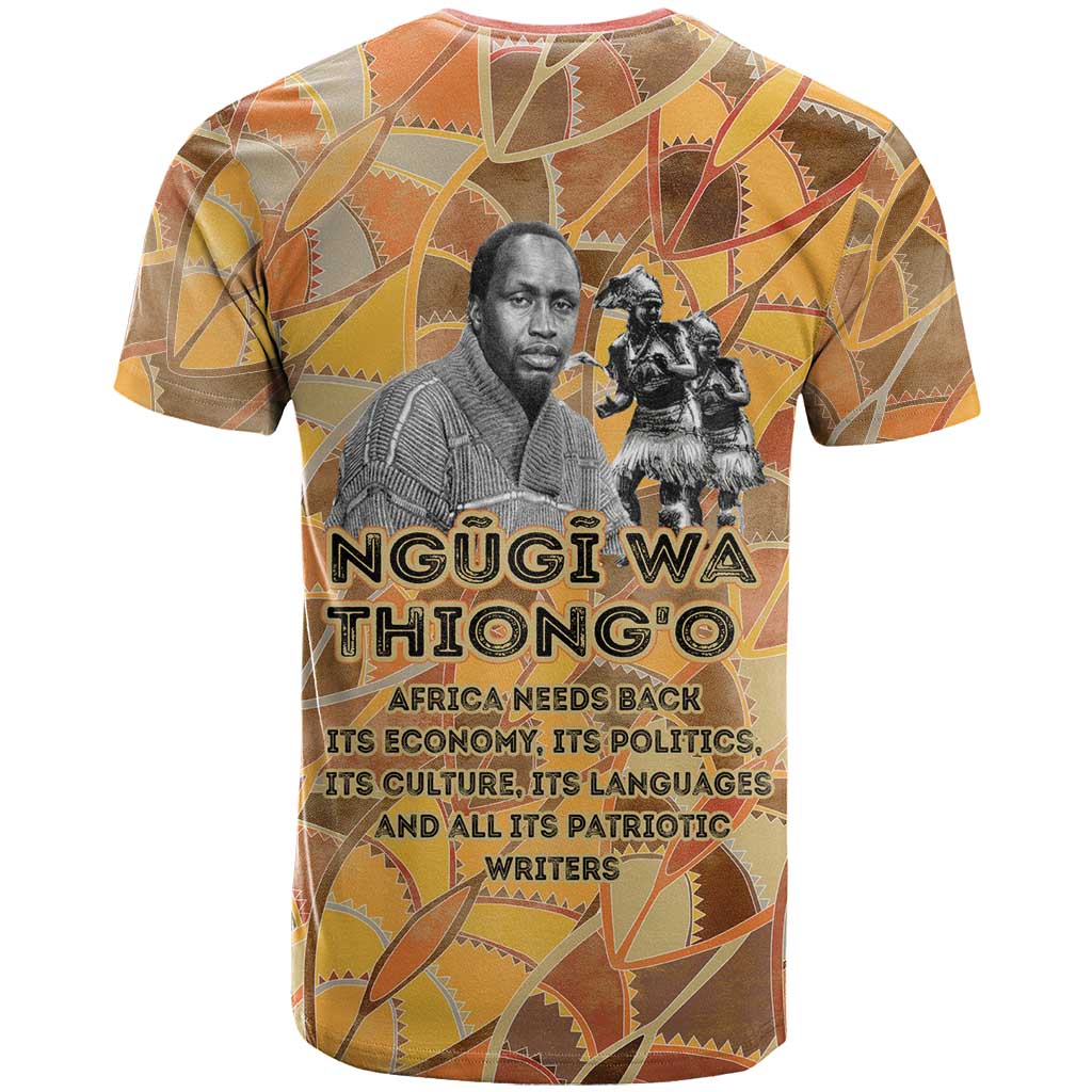 Ngugi wa Thiong O T-Shirt African Literary Icon Portrait Cultural Revival Graphic Tee