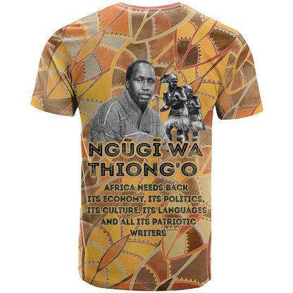 Ngugi wa Thiong O T-Shirt African Literary Icon Portrait Cultural Revival Graphic Tee