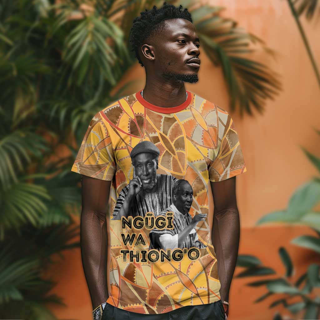 Ngugi wa Thiong O T-Shirt African Literary Icon Portrait Cultural Revival Graphic Tee