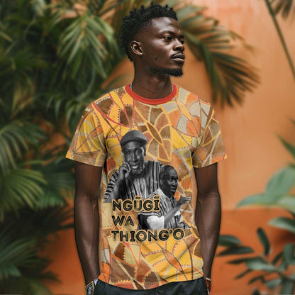 Ngugi wa Thiong O T-Shirt African Literary Icon Portrait Cultural Revival Graphic Tee
