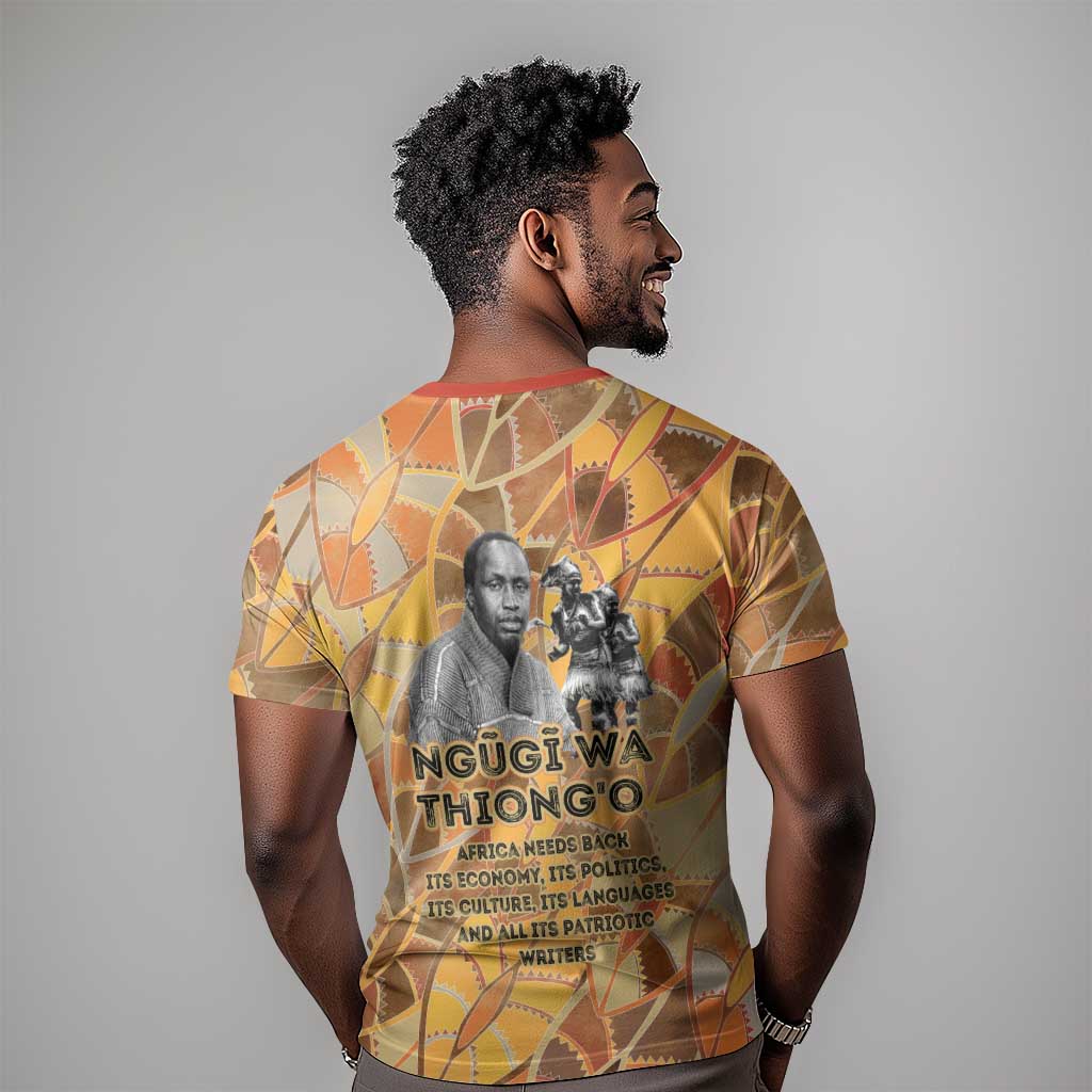 Ngugi wa Thiong O T-Shirt African Literary Icon Portrait Cultural Revival Graphic Tee
