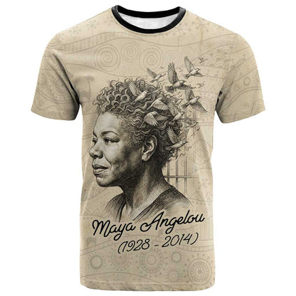 Maya Angelou T-Shirt I Know Why The Caged Bird Sings Graphic Tee