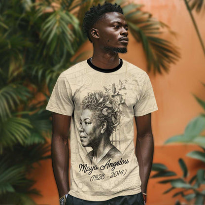Maya Angelou T-Shirt I Know Why The Caged Bird Sings Graphic Tee