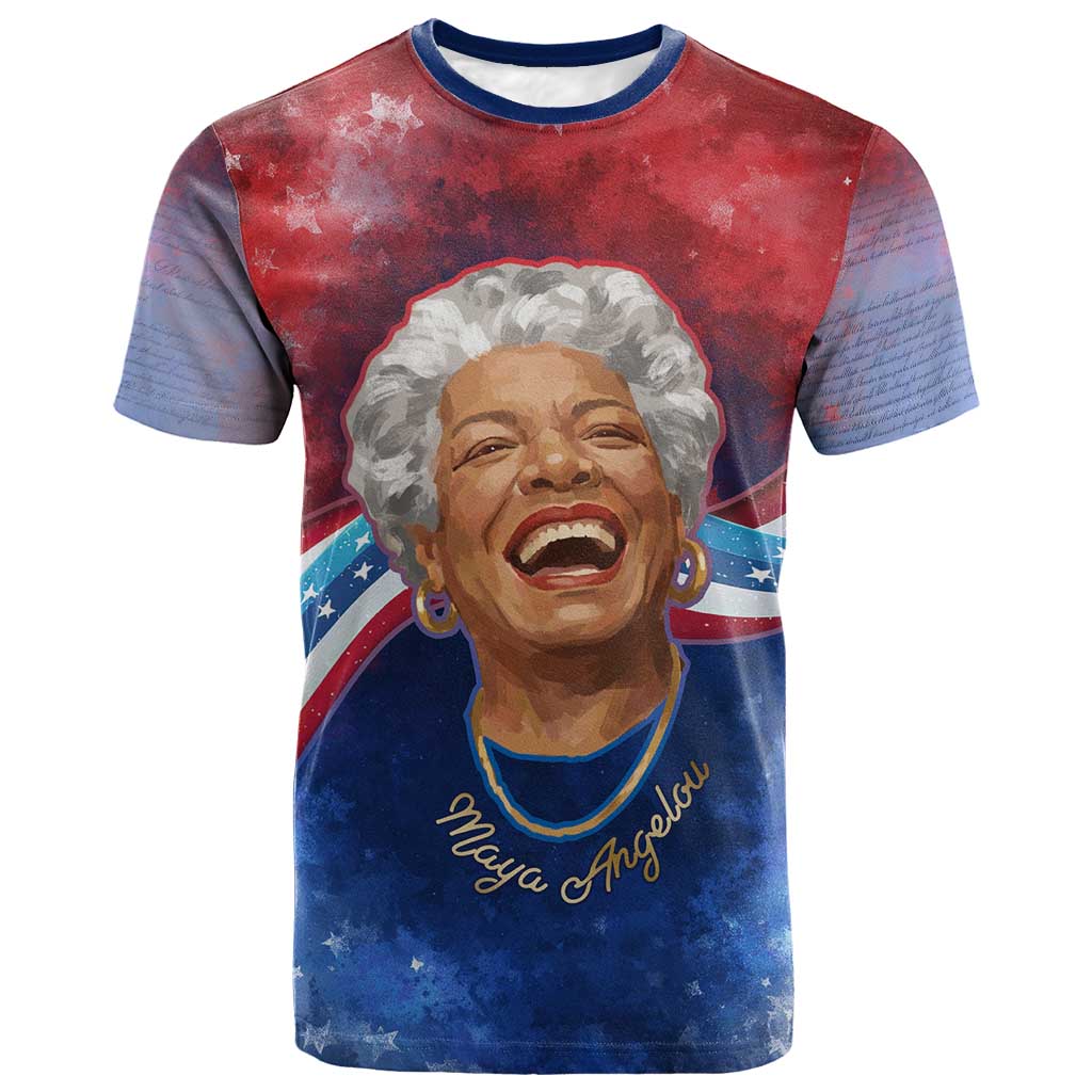 Maya Angelou T-Shirt Inspirational Life Mission Quote Celebration of Joy Passion and Compassion Graphic Tee