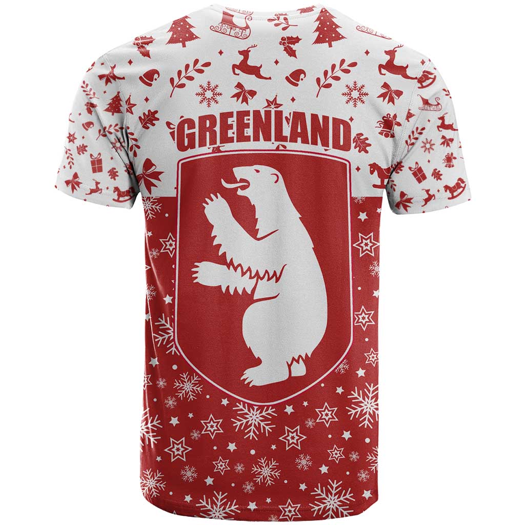 Greenland Christmas T-Shirt Land of Ice Heart of Fire Graphic Tee
