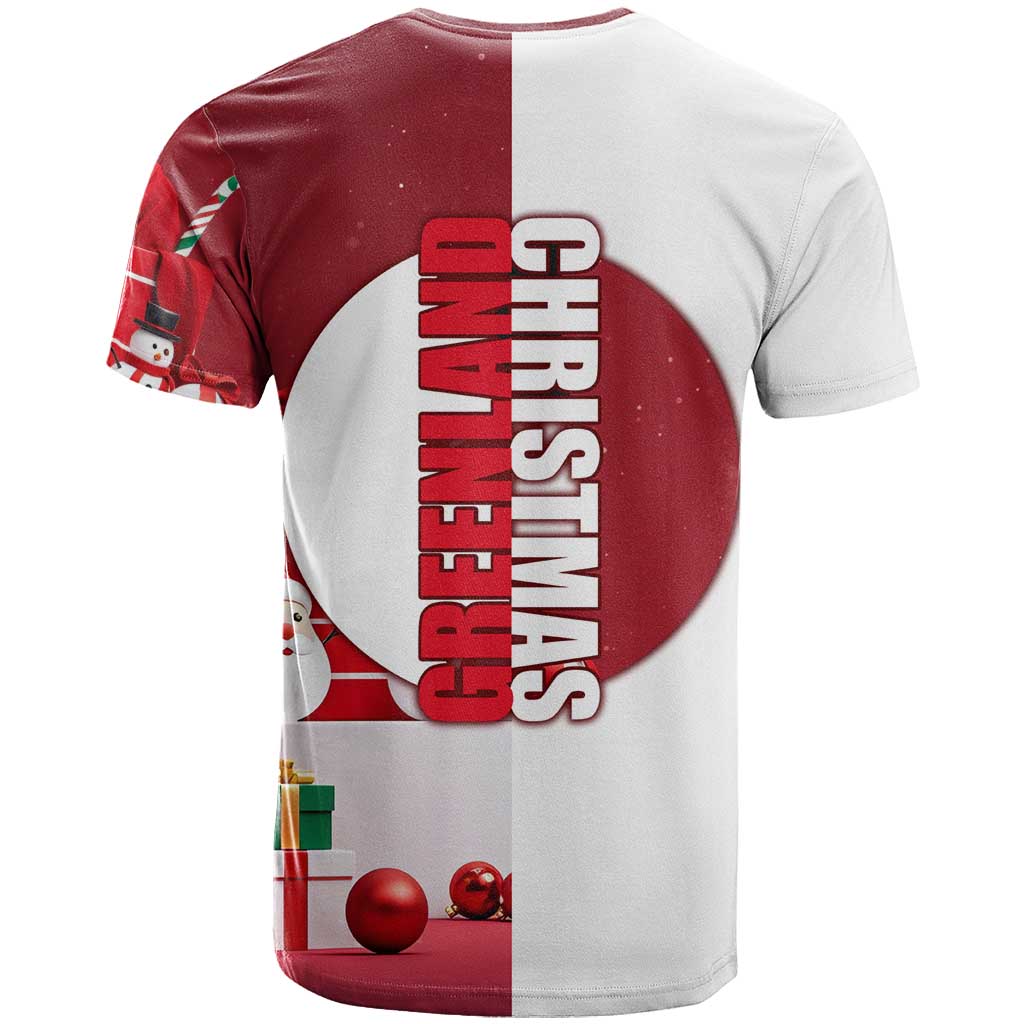 Greenland Santa Christmas T-Shirt Nordic Holiday Pride Design Graphic Tee