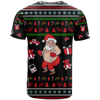 My Milkshake Bring Christmas Design T-Shirt Xmas Holiday Patterns Graphic Tee