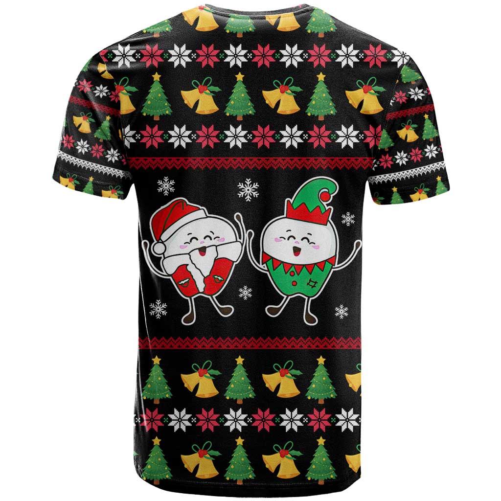 My Two Front Teeth Christmas Design T-Shirt Xmas Holiday Patterns Graphic Tee