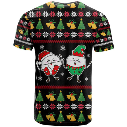 My Two Front Teeth Christmas Design T-Shirt Xmas Holiday Patterns Graphic Tee