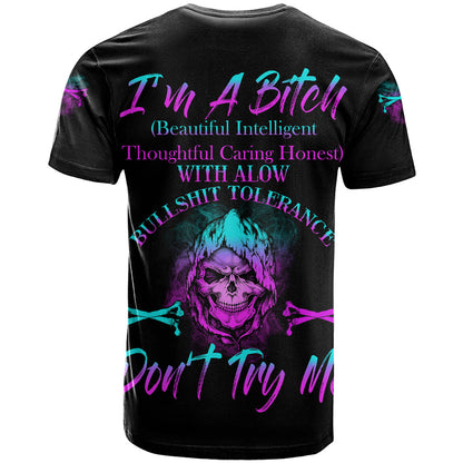 I'm A B Don't Try Me All T-Shirt Graphic Tee