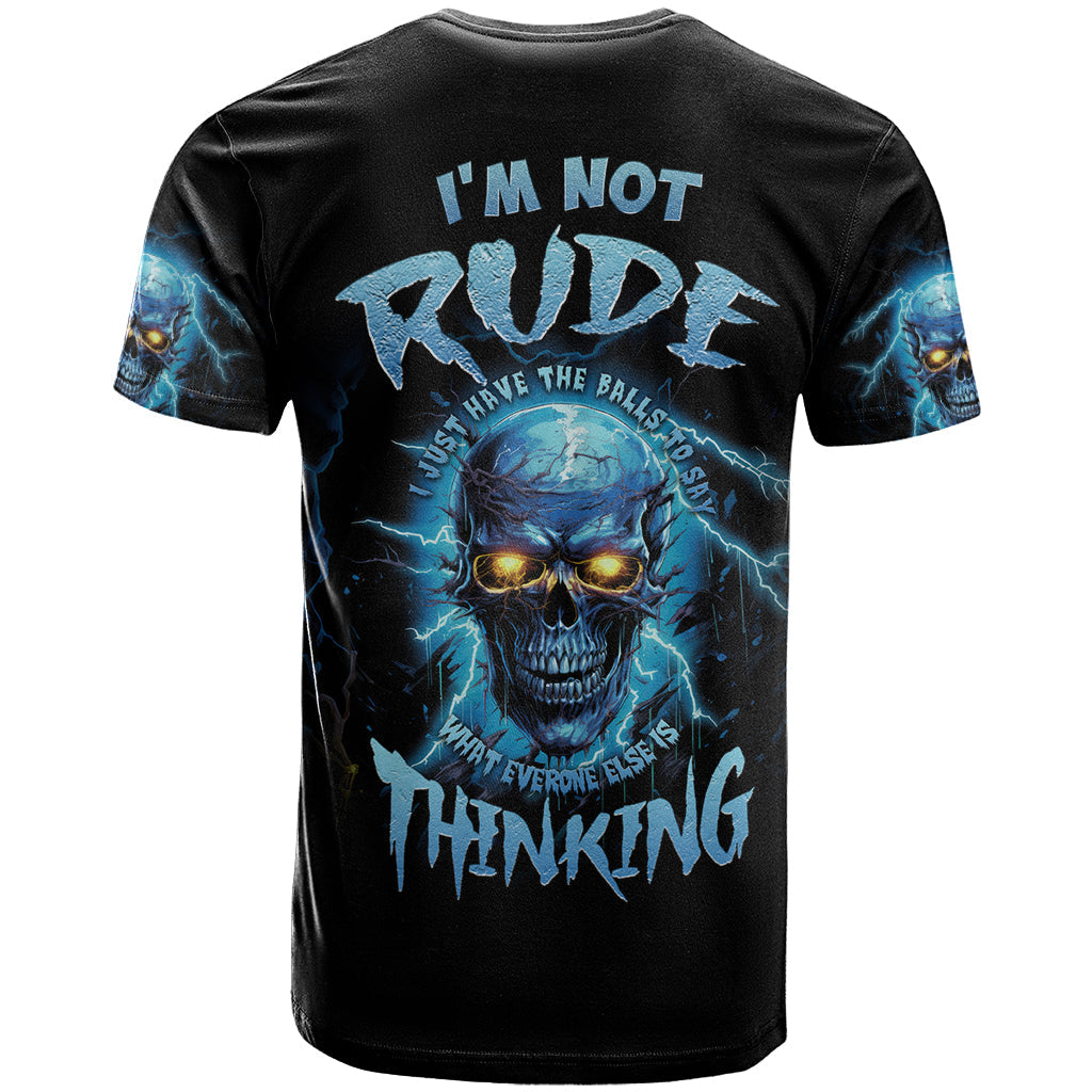 I'm Not Rude Mad Skull T-Shirt Graphic Tee
