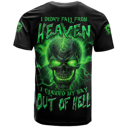 Heaven Don't Want Me Mad Skull T-Shirt Graphic Tee