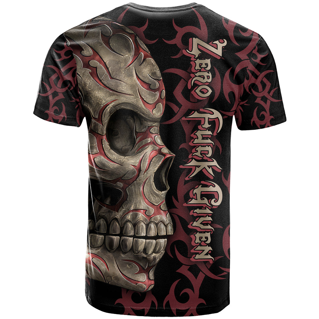 Zero F Given Skull T-Shirt Graphic Tee