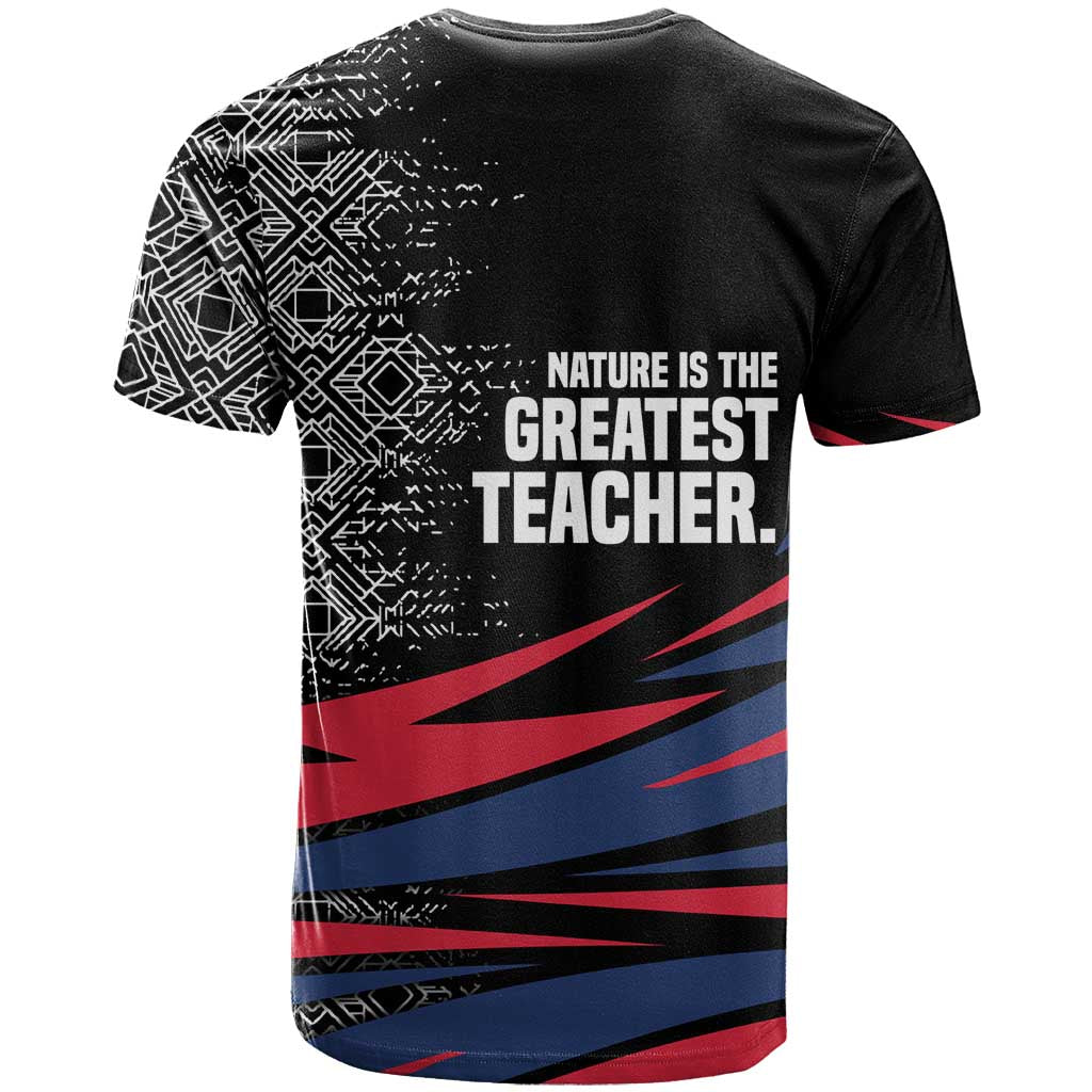 George Washington Carver T-Shirt with Tree Portrait Illustration, Nature Is the Greatest Teacher Quote Graphic Tee