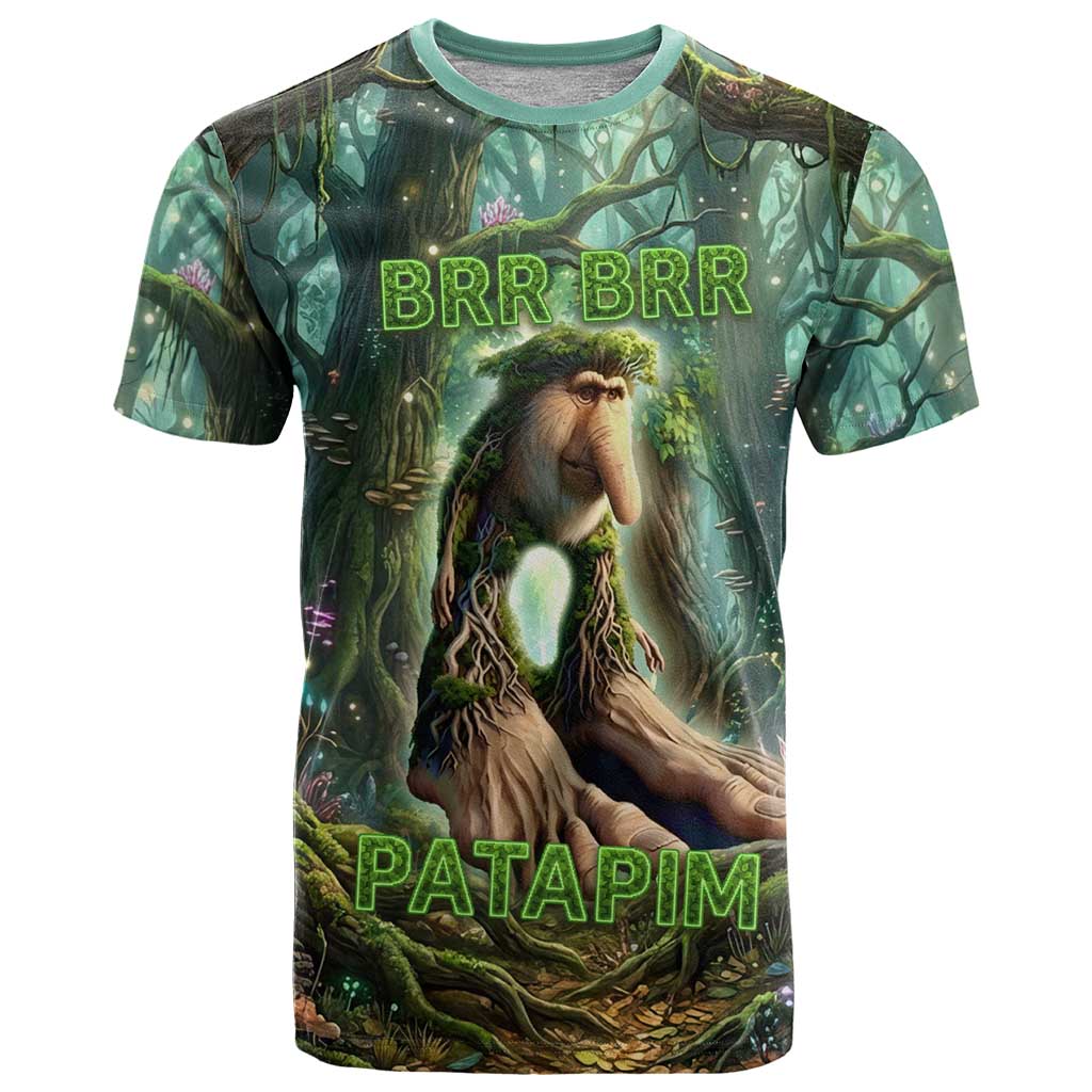 Brr Brr Patapim T-Shirt Glowing Heart and Magical Tree Roots in Enchanted Woods Graphic Tee