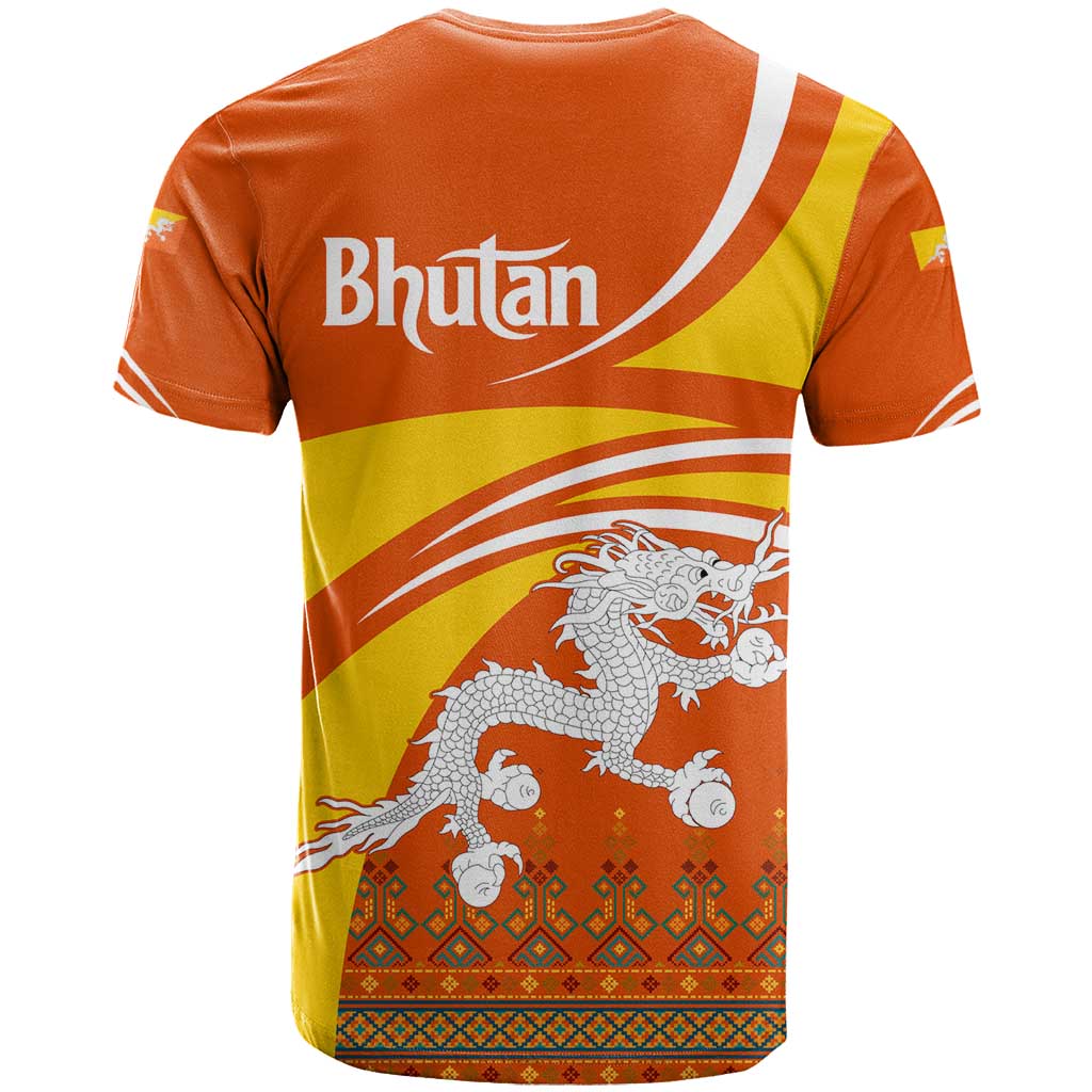 Bhutan Heritage T-Shirt with Paro Monastery and Druk Dragon Graphic Tee
