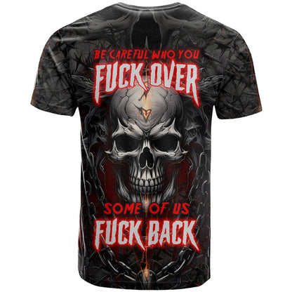 Be Careful Skull T-Shirt Graphic Tee