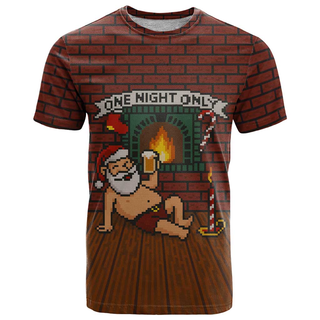 One Night Only Christmas T-Shirt Xmas Holiday Patterns Graphic Tee