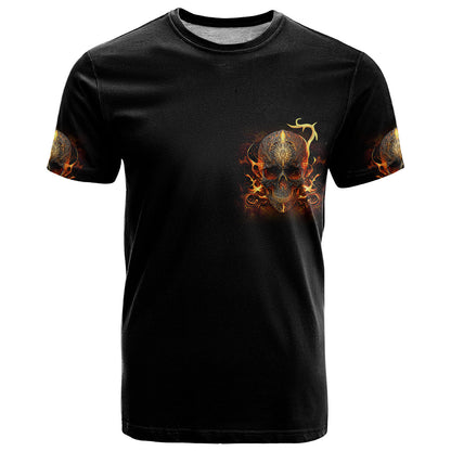 Did I Piss You Off Skull Filagree T-Shirt Graphic Tee