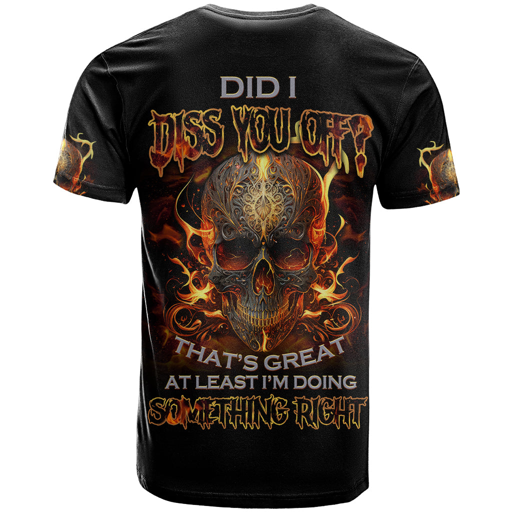 Did I Piss You Off Skull Filagree T-Shirt Graphic Tee