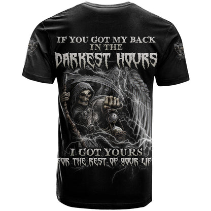 If You Got My Back In The Darkest Hours T-Shirt Graphic Tee