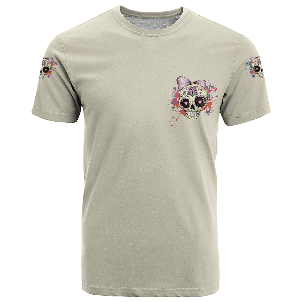 I Am A Sweet Girl Skull T-Shirt Graphic Tee