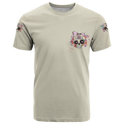 I Am A Sweet Girl Skull T-Shirt Graphic Tee