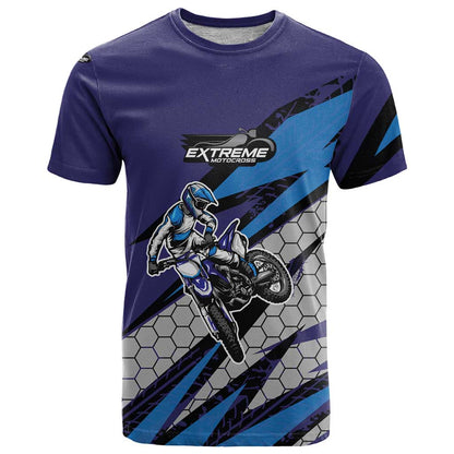 Custom Extreme Motocross Racing T-Shirt with Rider Graphic Graphic Tee