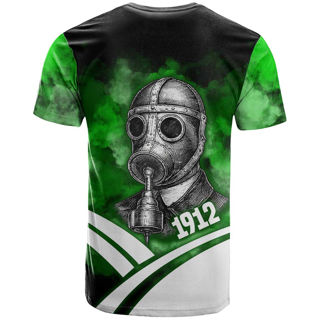 Garrett Morgan T-Shirt with Gas Mask Invention Illustration, Inventing to Save Lives Quote Graphic Tee