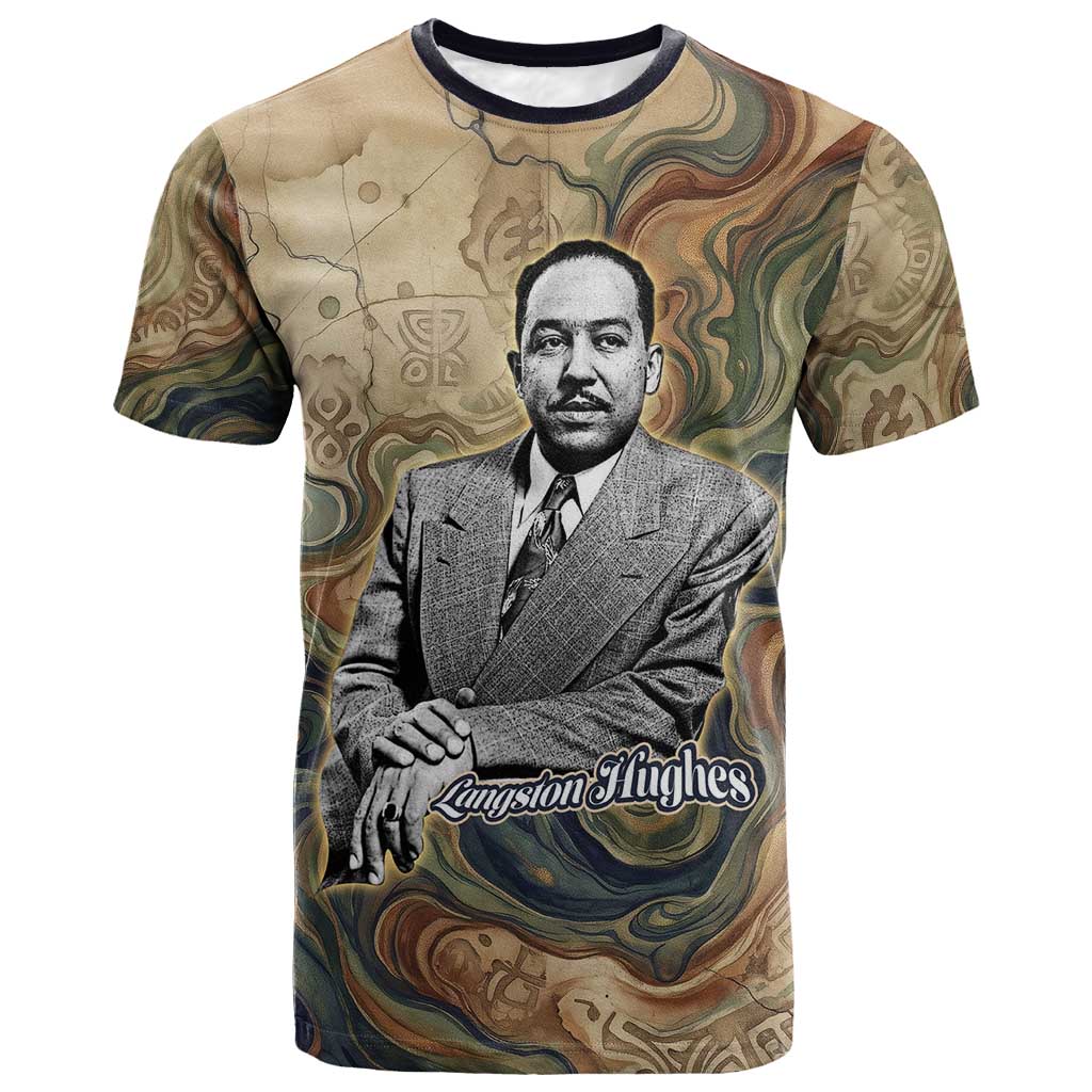 Langston Hughes T-Shirt My Soul Has Grown Deep Like the Rivers Graphic Tee