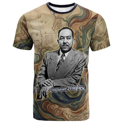 Langston Hughes T-Shirt My Soul Has Grown Deep Like the Rivers Graphic Tee