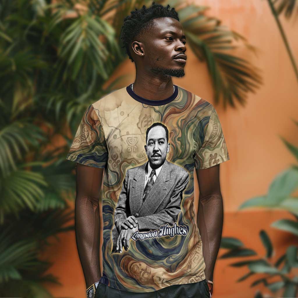 Langston Hughes T-Shirt My Soul Has Grown Deep Like the Rivers Graphic Tee