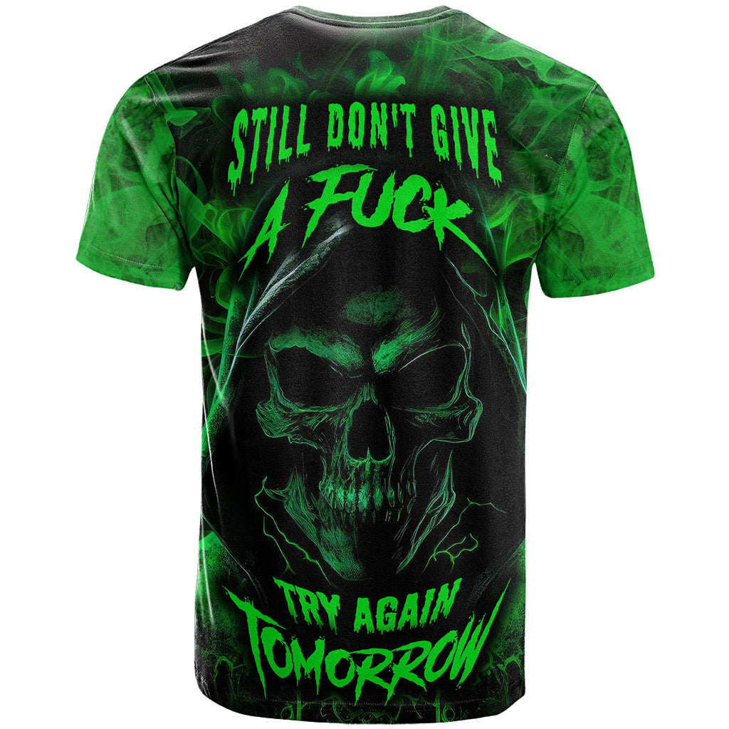 Skull T-Shirt Try Again Tomorrow Graphic Tee