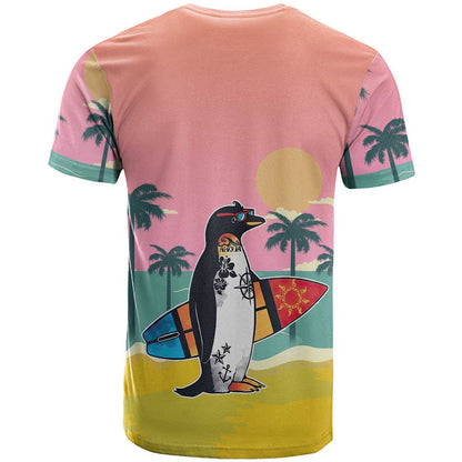 Penguin Im So Cool Christmas T-Shirt Xmas Holiday Patterns Graphic Tee