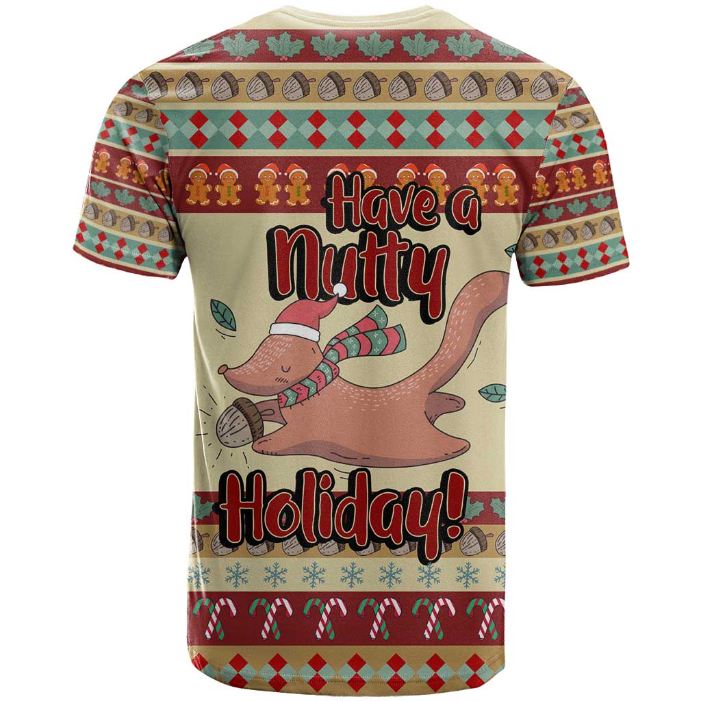 Have A Nutty Holiday Christmas Christmas T-Shirt Xmas Holiday Patterns Graphic Tee