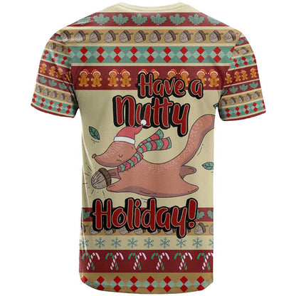 Have A Nutty Holiday Christmas Christmas T-Shirt Xmas Holiday Patterns Graphic Tee