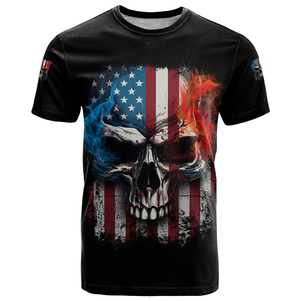 I Have Three Sides Skull Flag T-Shirt Graphic Tee