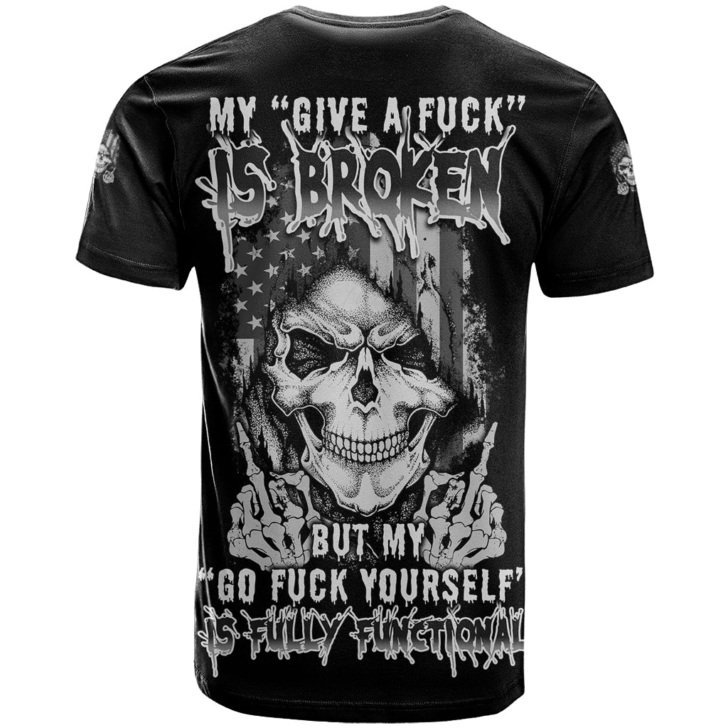 My Give A F Mad Skull T-Shirt Graphic Tee