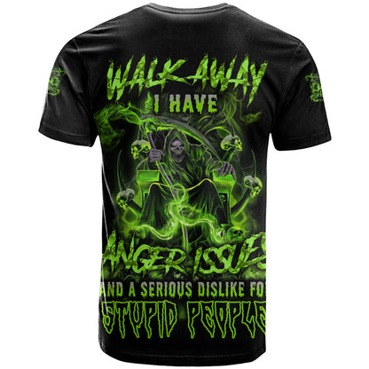 Walk Away I Have Anger Issues T-Shirt Graphic Tee