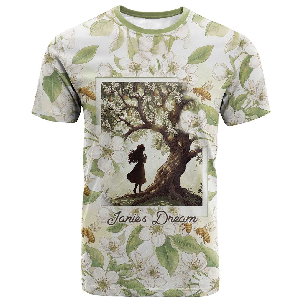 Zora Neale Hurston T-Shirt Floral Illustration Featuring Janies Dream from Their Eyes Were Watching God Graphic Tee