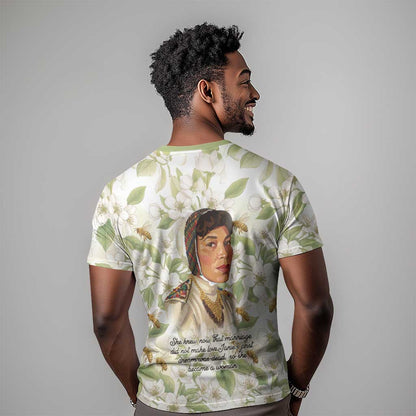 Zora Neale Hurston T-Shirt Floral Illustration Featuring Janies Dream from Their Eyes Were Watching God Graphic Tee