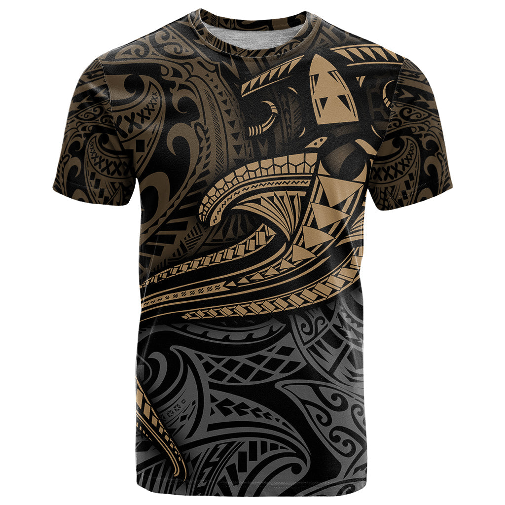 Polynesian T-Shirt Hammerhead Shark Tribal Pattern Graphic Tee