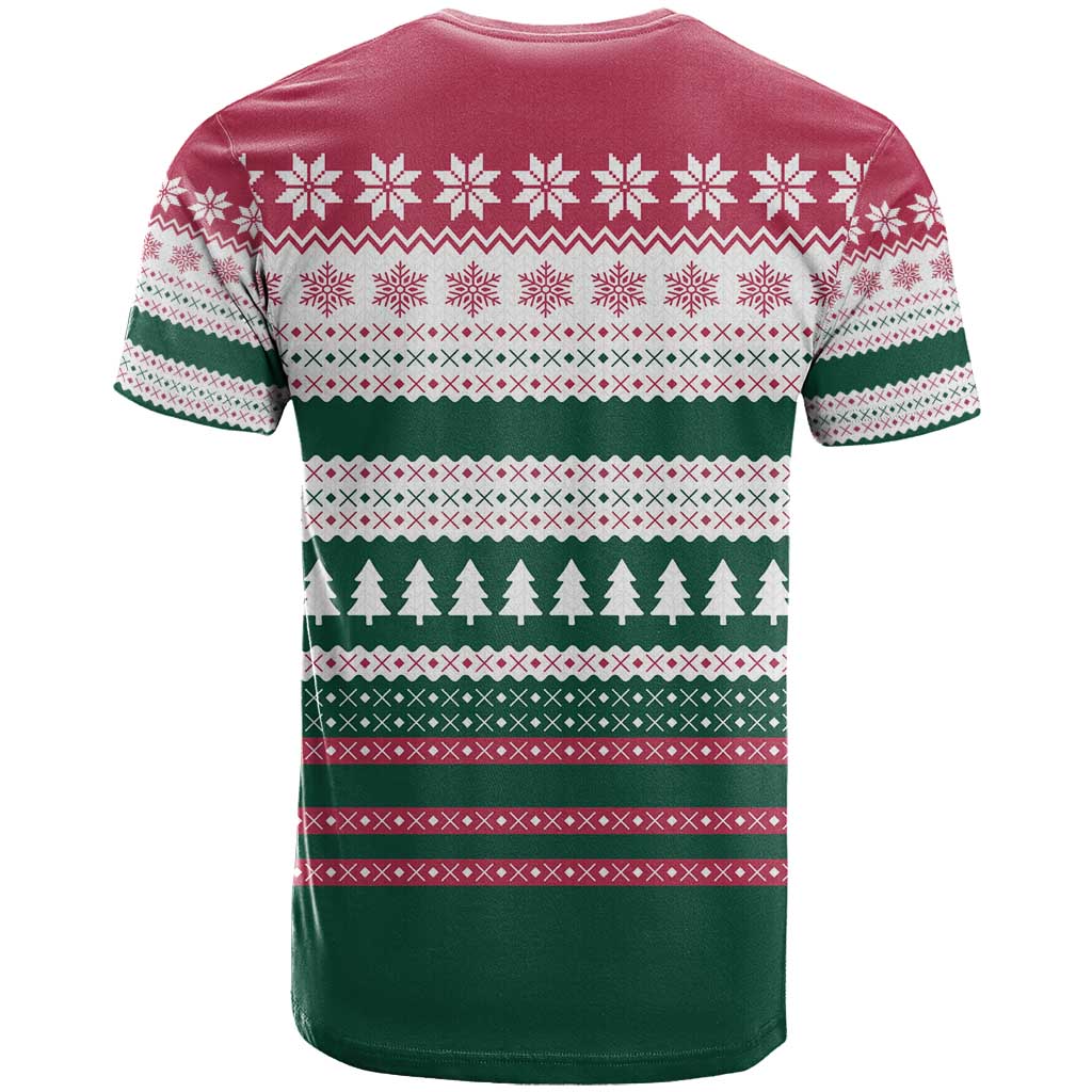 Christmas Cookies Bite Me T-Shirt with Gingerbread Man Candy Canes and Snowflake Tree Graphic Tee