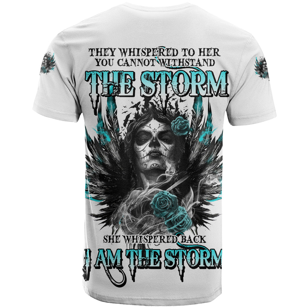 I Am The Storm Sugar Skull T-Shirt Graphic Tee