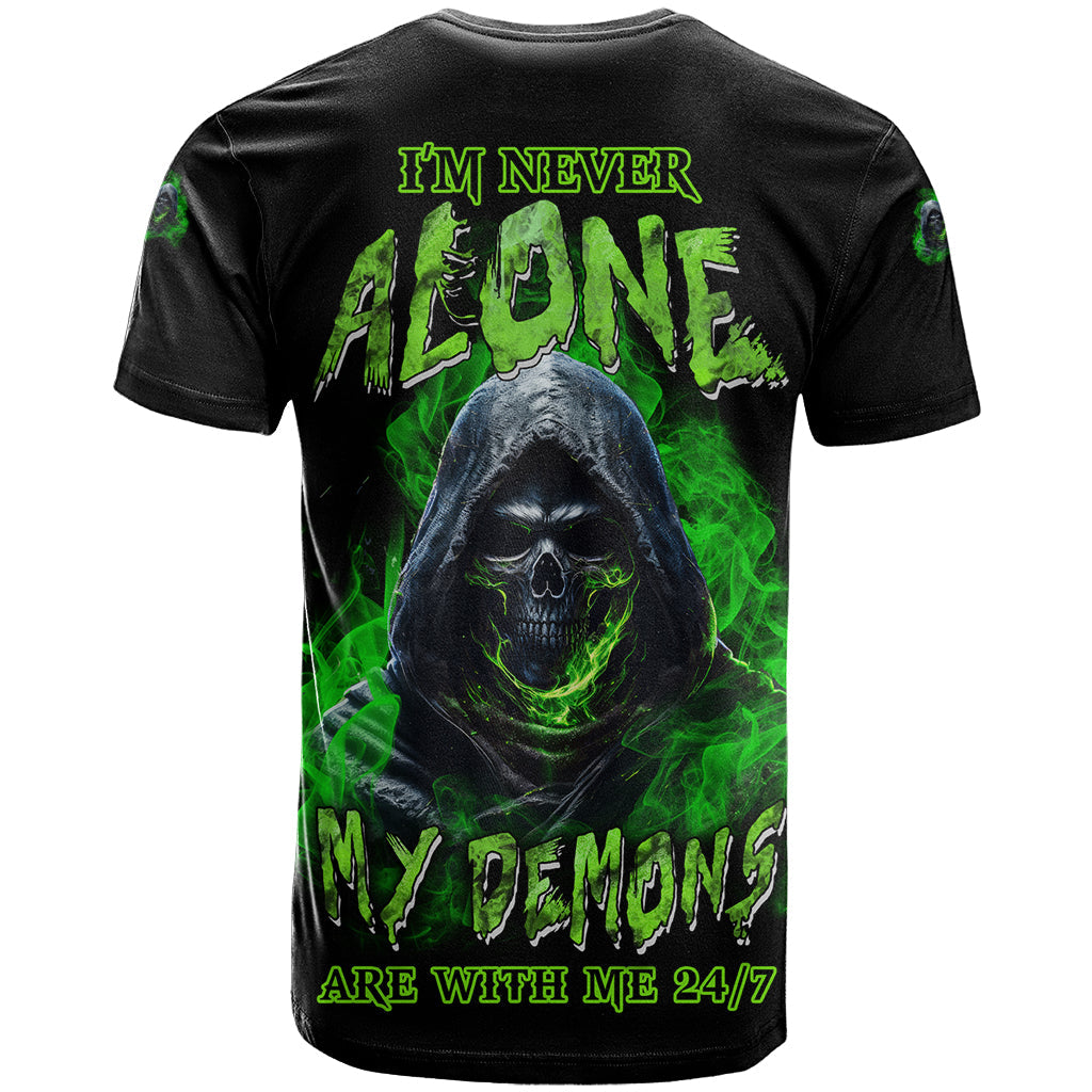 I'm Never Alone My Demons Are With Me 24/7 T-Shirt Graphic Tee