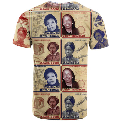 Brains Beauty And Breakthroughs T-Shirt African Trailblazing Women Inventors and Innovators Graphic Tee