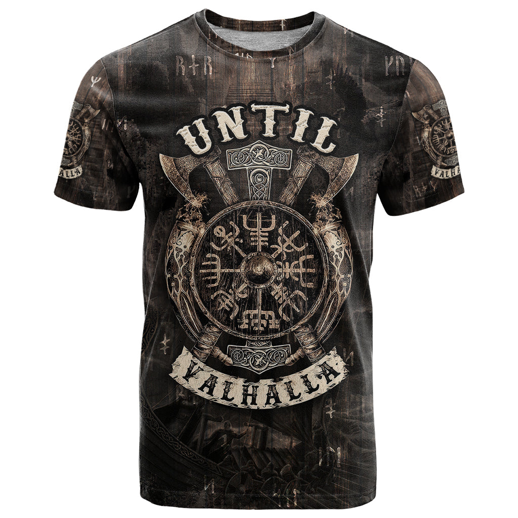 Until Valhalla Viking T-Shirt Graphic Tee